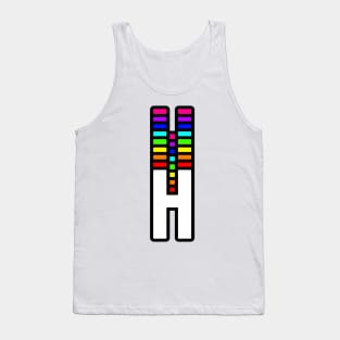 Rainbow Letter, H Tank Top